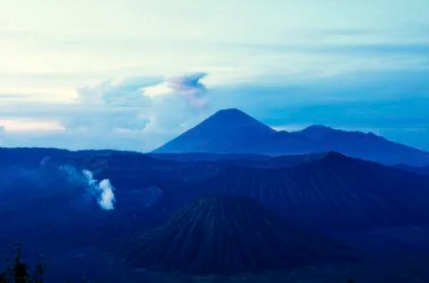 Sunrise at Bromo volcano Java Indonesia Stock-Fotos