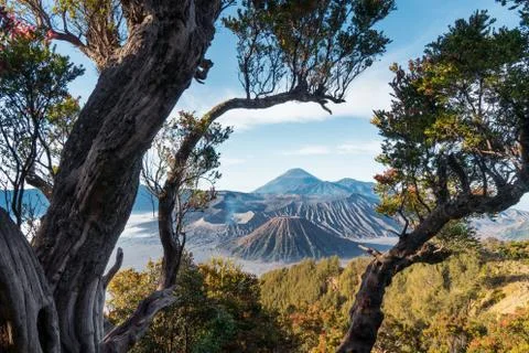 The sunrise of the Bromo volcano, Shot in Java, indunesia 스톡 사진
