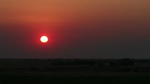 Sunrise Brush Fire Stock Footage