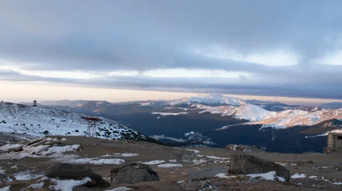 Sunrise on Bucegi plateau 4K UHQ Stock Footage 34302002