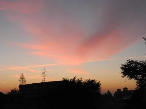 Sunrise on a building Stock Photos