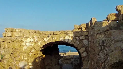 Sunrise in Caesarea2 Stock Footage 51373534
