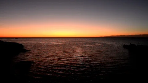 Sunrise at the Cala Sa Punta in Ibiza Video stock 87573545