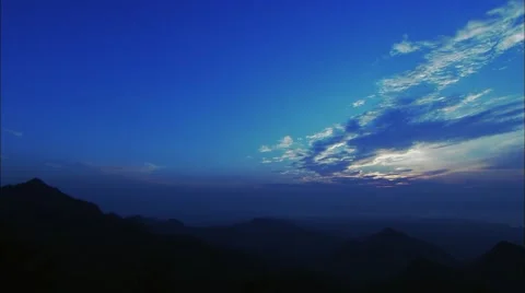 At sunrise，The change of the cloud Video stock 57321479