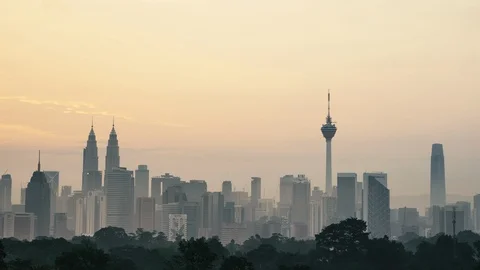 Sunrise Changkat Tunku Stock Footage 121132378