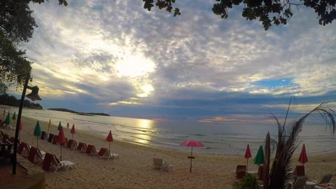 Sunrise Chaweng Beach , Ko Samui , Thailand 库存影片 95122919