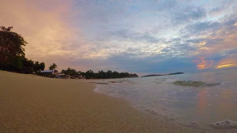 Sunrise Chaweng Beach , Ko Samui , Thailand Video stock 95128542