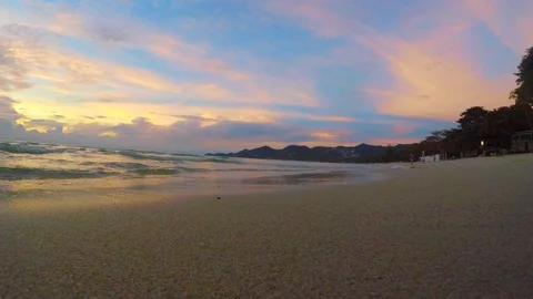 Sunrise Chaweng Beach , Ko Samui , Thailand Video stock 95129016