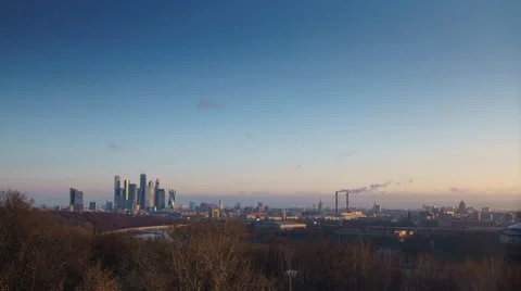 Sunrise in the city Stock Footage 62470570