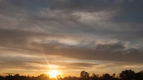 Sunrise in the city Stock Footage 131889356