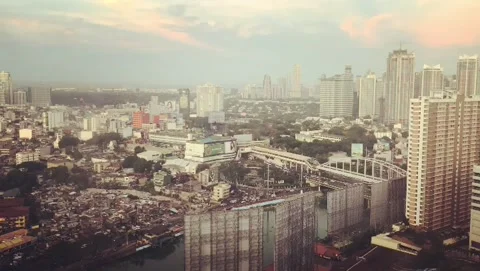 Sunrise in the City Video stock 220137630