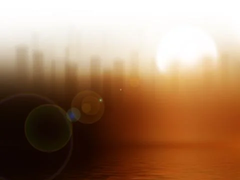 Sunrise in the city Stock Illustration