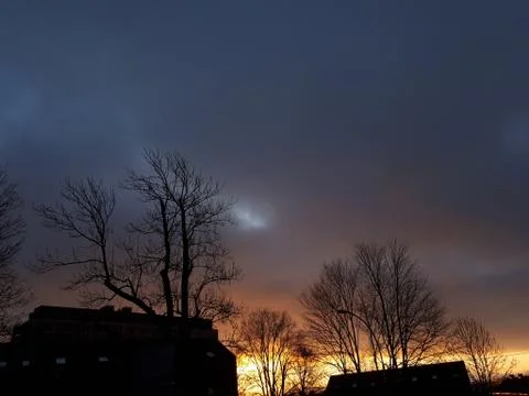 Sunrise in the city Stock Photos