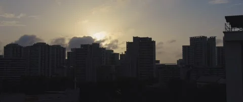Sunrise Cityscape 1 Stock Footage 303136456