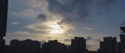 Sunrise Cityscape 2 Stock Footage 303136476