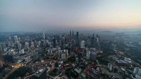 Sunrise of Cityscape Stock Footage 92776950