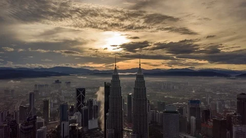 Sunrise cityscape Stock Footage 121862002