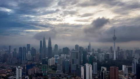 Sunrise of cityscape Stock Footage 121862702