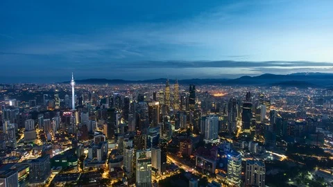 Sunrise cityscape Stock Footage 121864504