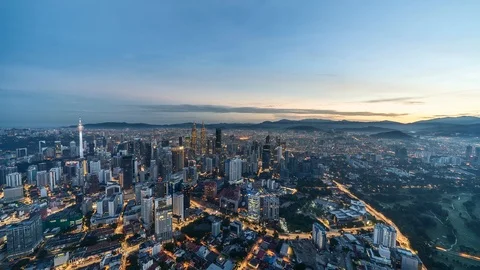 Sunrise cityscape Stock Footage 121864591