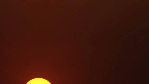 Sunrise in clear air Stock Footage 89997738