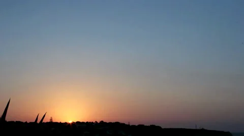 Sunrise from the cliff timelapse Stock Footage 33892164