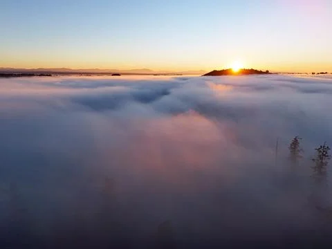 Sunrise In The Clouds 3 Stock Photos