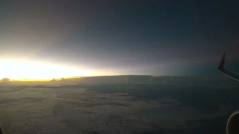 Sunrise in the clouds 5 Stock Footage 208161391