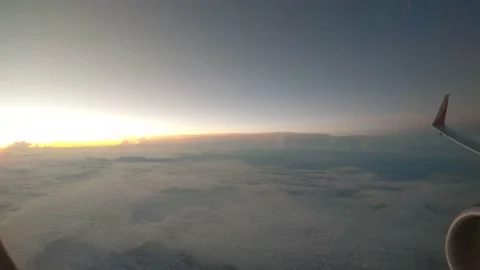 Sunrise in the clouds 6 (raw) Stock Footage 208172533