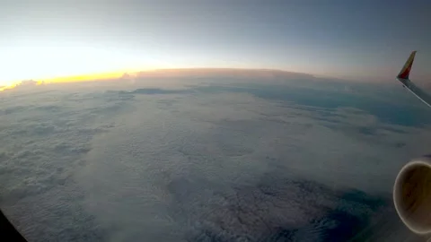 Sunrise in the clouds 7 Stock Footage 208172215