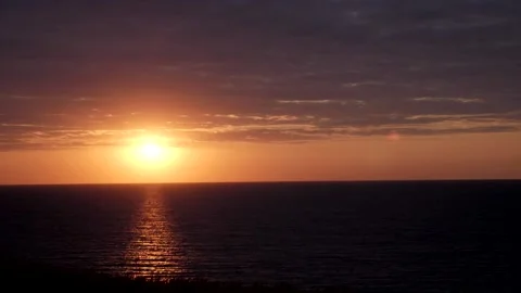 Sunrise. Clouds fast in the sky. Stock Footage 169405307