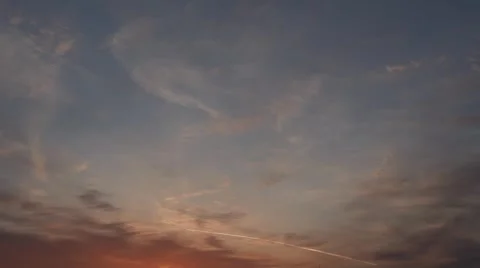 Sunrise with clouds Stock Footage 4211412