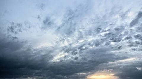 Sunrise in the Clouds Stock Footage 40689370