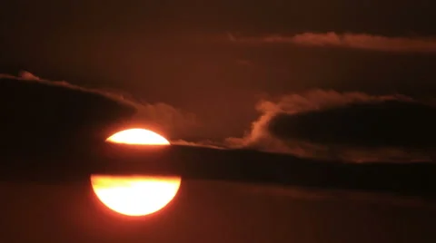 Sunrise on clouds Stock Footage 45644541