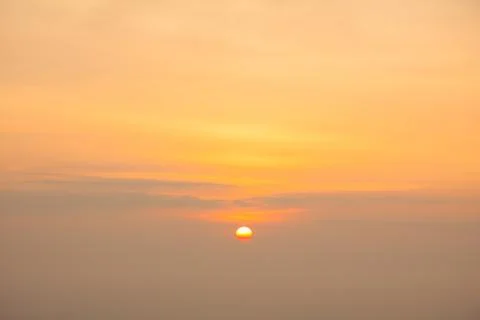 Sunrise with clouds. Foto stock