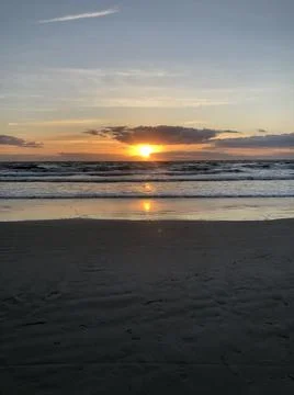 Sunrise with clouds Stock Photos