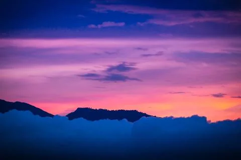 Sunrise cloudscape - Dramatic Sky backgrounds Stock Photos