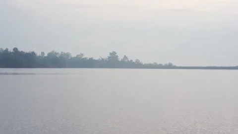Sunrise with cloudy and sky with mountain and lake on morning Stock Footage 297738685