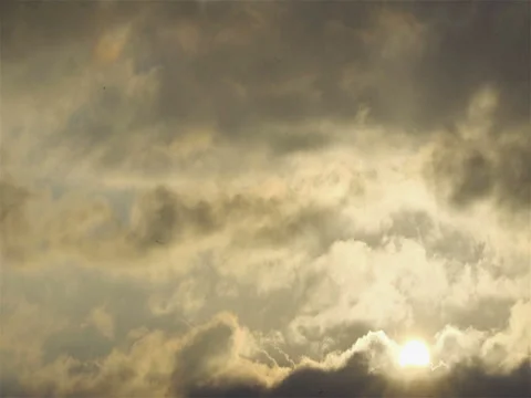 SUNRISE ON A CLOUDY SUMMER DAY Stock Footage 69632933