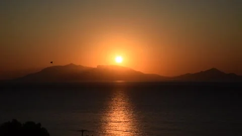 Sunrise on the coast of Kos Video stock 265658125