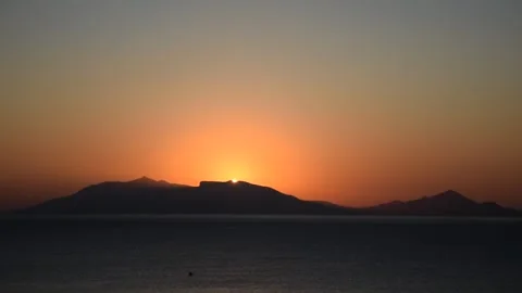 Sunrise on the coast of Kos Stock Footage 265658162