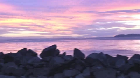 Sunrise on the coast of Mexico Stock Footage 22105100