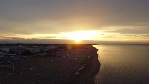 Sunrise on the Coast Summer Stock Footage 231105021