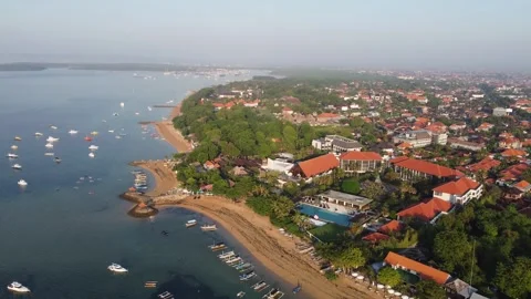 Sunrise coastline forward Stock Footage 329890673