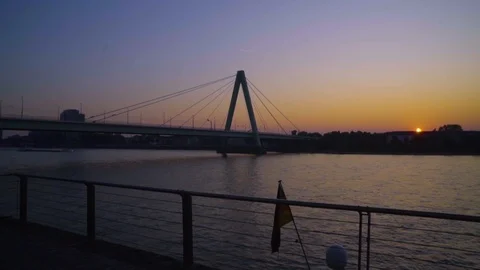Sunrise Cologne Germany Stock Footage 124877917