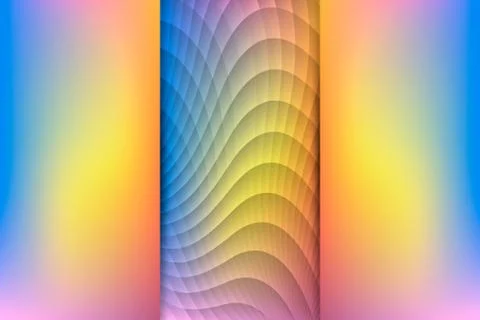 Sunrise Colored Abstract Background, Vector Illustration Stock Illustration