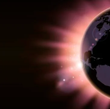 Sunrise concept background Stock Illustration