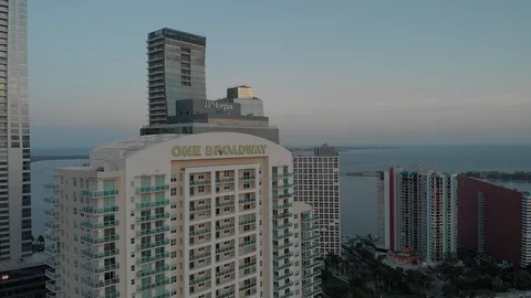 Sunrise condos Stock Footage 129458807