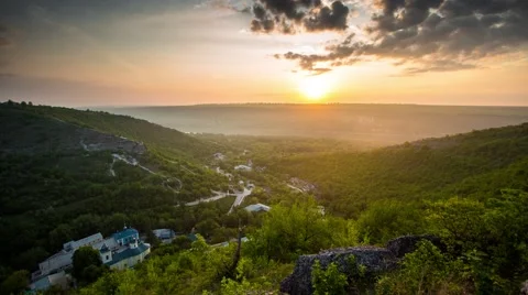 Sunrise on Convent Stock Footage 57726327