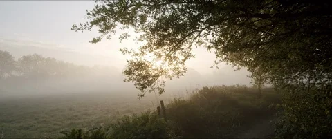 Sunrise in the Countryside Video stock 129251066
